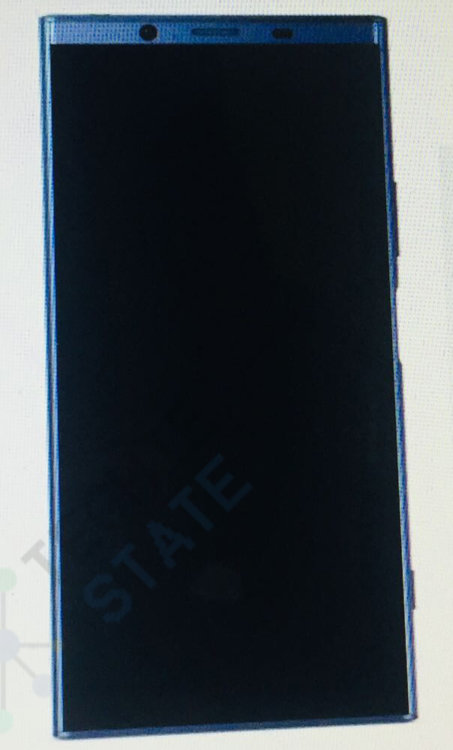 Sony Xperia XZ2 на рендере показал практически полное отсутствие рамок. Рендер Sony Xperia XZ2. Фото.