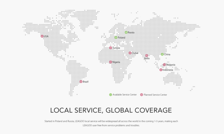 LEAGOO открыла официальный сервисный центр в России. Фото.
