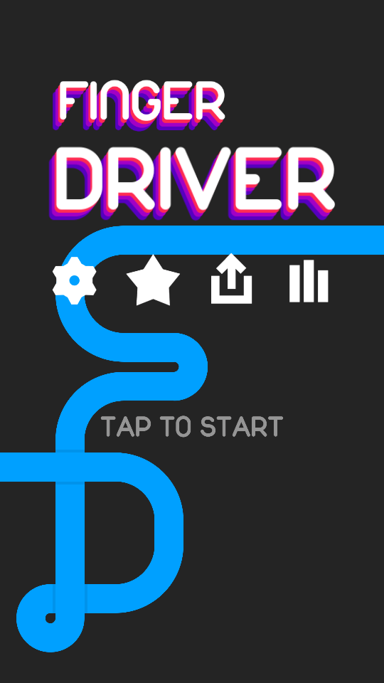 Finger Driver — новинка от Ketchapp. Фото.