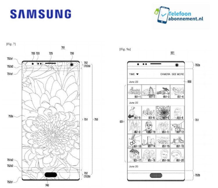 Samsung встроит селфи-камеру в дисплей Galaxy Note 9? Фото.