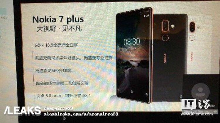 Фаблет Nokia 7 Plus показали на фотографиях. Фото.