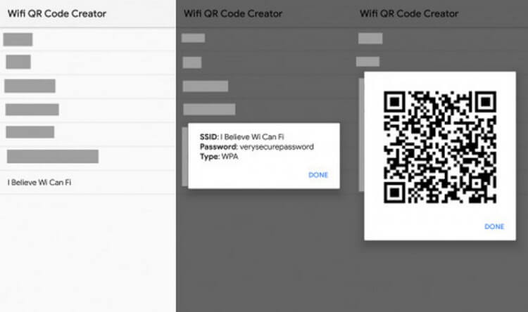Как быстро поделиться паролем от Wi-Fi на Android.. Фото.