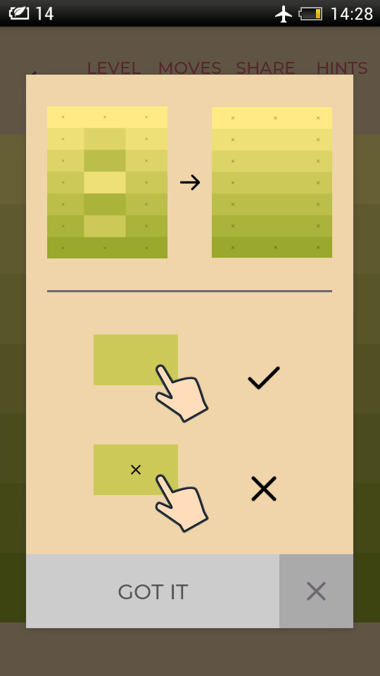 Цветная головоломка — как пятнашки, только сложнее. Фото.