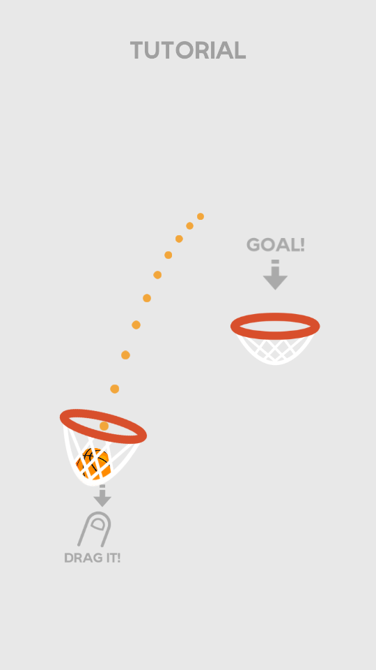 Dunk Shot — элементарный баскетбол от Ketchapp. Фото.