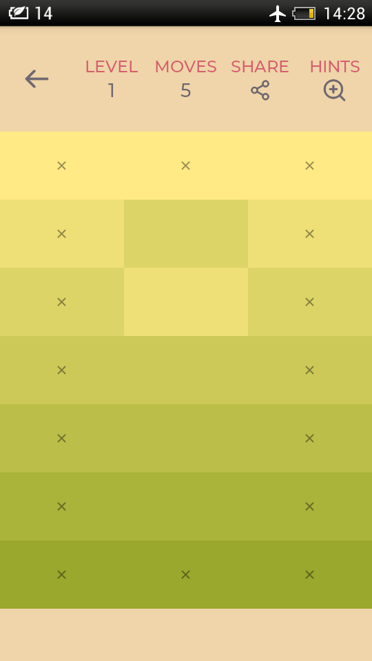 Цветная головоломка — как пятнашки, только сложнее. Фото.