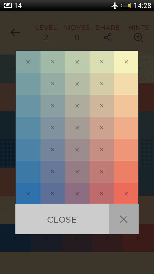 Цветная головоломка — как пятнашки, только сложнее. Фото.