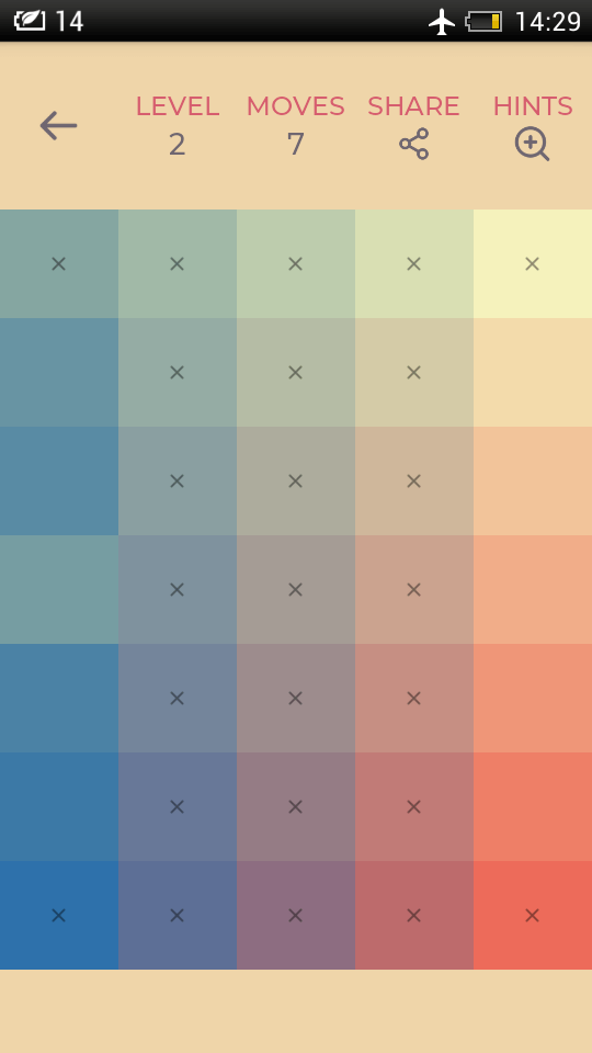 Цветная головоломка — как пятнашки, только сложнее. Фото.