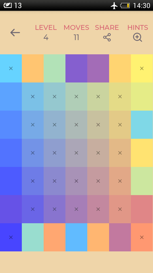 Цветная головоломка — как пятнашки, только сложнее. Фото.