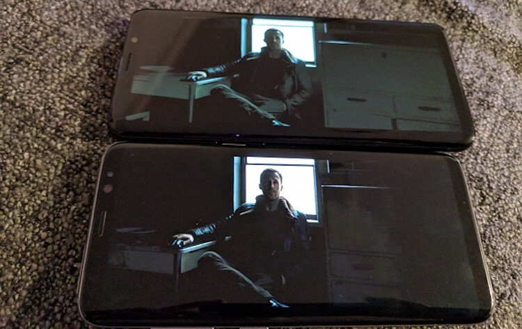 Пользователи Galaxy S9 жалуются на проблемы с дисплеем. Фото.