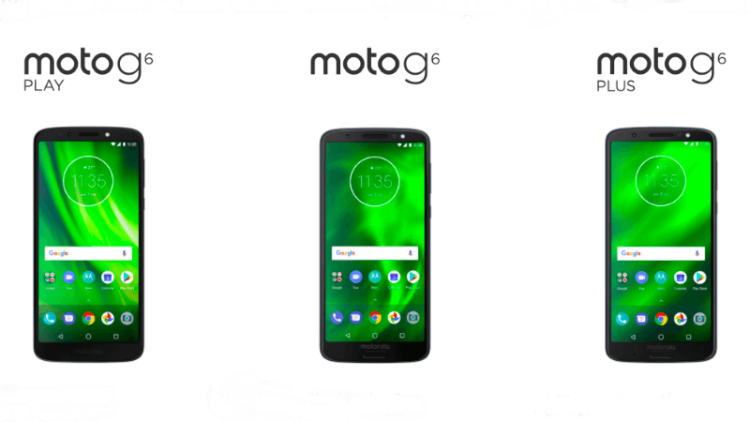 Представлены Moto G6, Moto G6 Plus и Moto G6 Play. Фото.