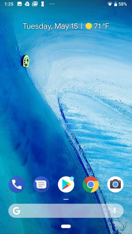 Уведомления Android P адаптировали под вырез в дисплее. Фото.