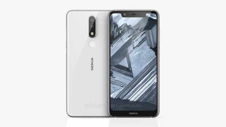 Nokia 5.1 Plus показался на рендере. Фото.