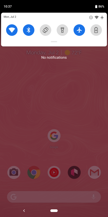 Что нового в Android P Developer Preview 4? Детали обновления. Новые иконки Google Material Theme. Фото.