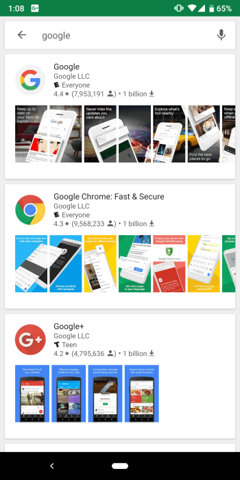 Google тестирует изменения в дизайне магазина приложений Google Play. Какими они будут? Фото.