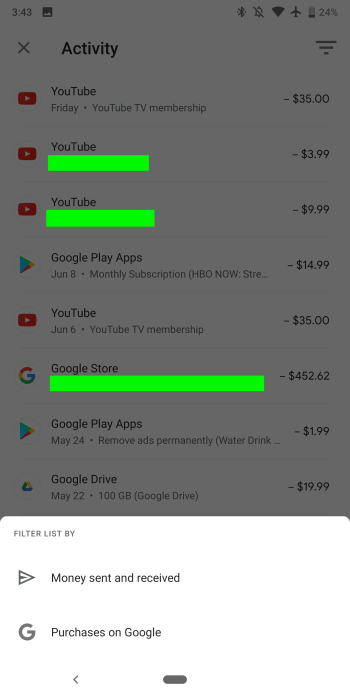 Google Pay обновляется до версии 2.70 — что нового? Ответ в картинках. Фото.