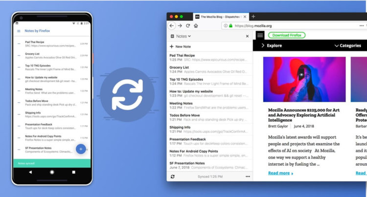 В Google Play вышло защищенное приложение для создания заметок Notes от Mozilla. Заметки. Фото.