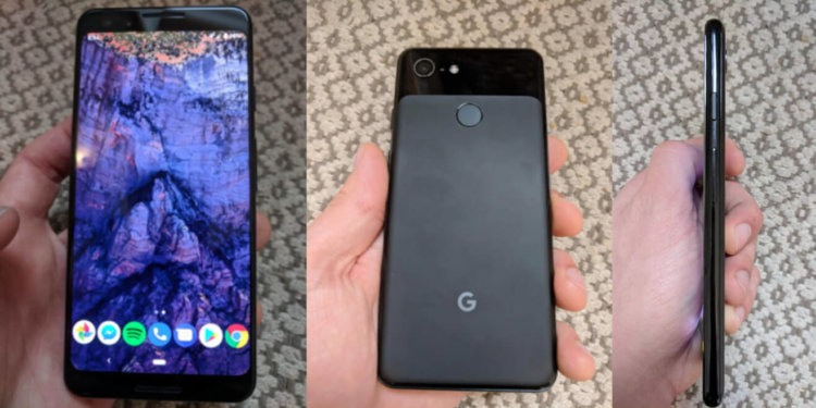 Это фото реального Google Pixel 3 и его характеристики. Удивлены? Google Pixel 3 — дизайн и характеристики. Фото.