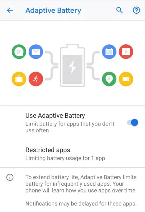 Как реже заряжать смартфон с Android 9 Pie. Как настроить и использовать функцию Adaptive Battery в Android 9 Pie. Фото.
