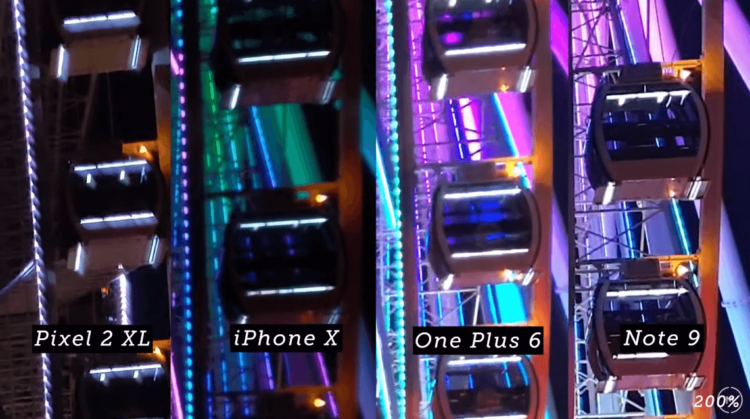 Galaxy Note 9 vs Pixel 2 XL vs iPhone X vs OnePlus 6: определяем лучшую камеру. Видео. Фото.