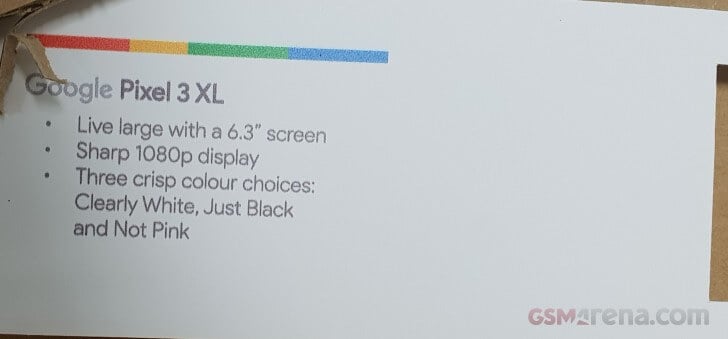 Google Pixel 3 и 3 XL - характеристики экранов и цвета