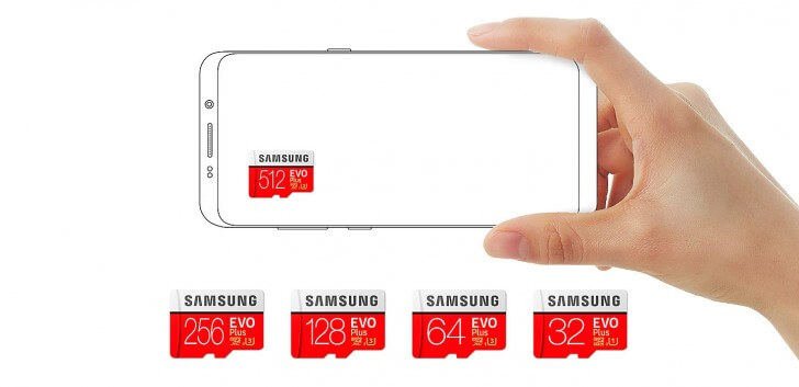 Цена гигантского накопителя Samsung названа. 512-гигабайтная карта памяти microSD от Samsung дебютировала на рынке. Фото.