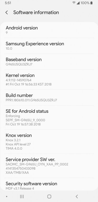 Samsung Experience 10 c Android 9.0 Pie - на Galaxy S9+