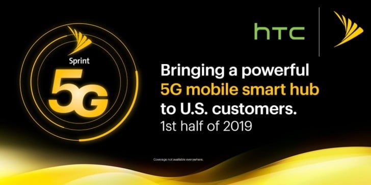 5G-устройство HTC — анонс. HTC в первой половине 2019 года выпустит мобильный умный хаб для 5G-сети оператора Sprint. Фото.