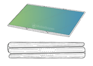 Чем отличается сгибаемый планшет Samsung от ее складного смартфона. Сгибаемый планшет Samsung — с тремя секциями экрана. Фото.