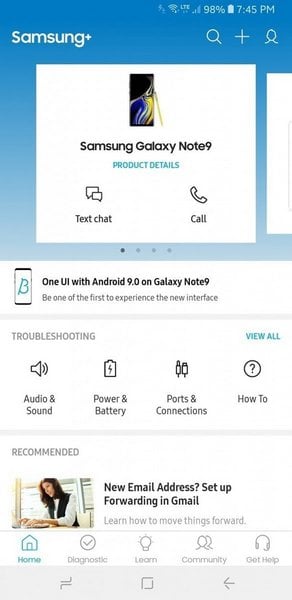 Samsung запустила программу бета-тестирования Android 9 Pie для Galaxy Note 9. Фото.