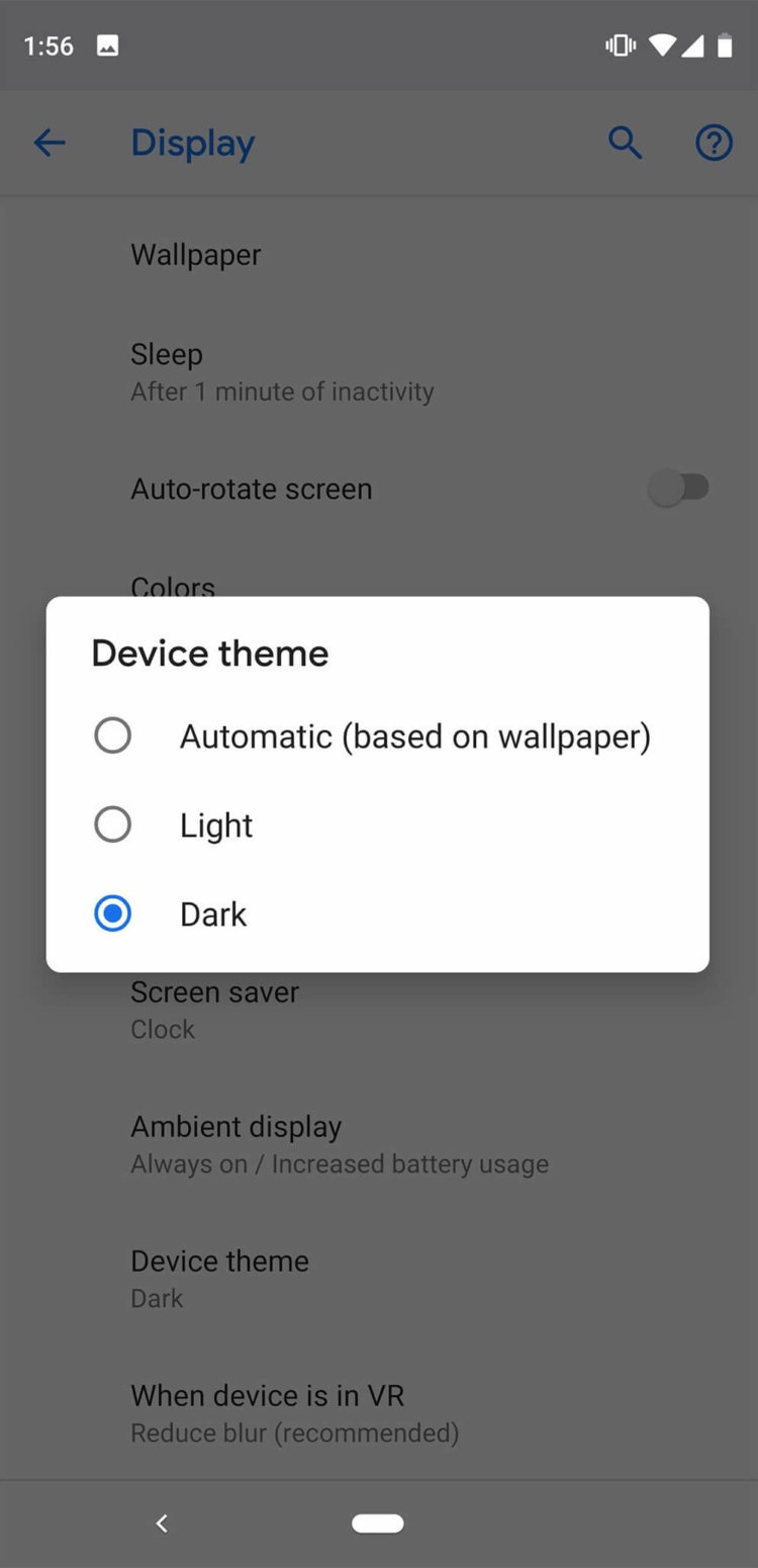 Как быстро активировать тёмную тему во всех приложениях на Android Pie? Два сценария. Фото.