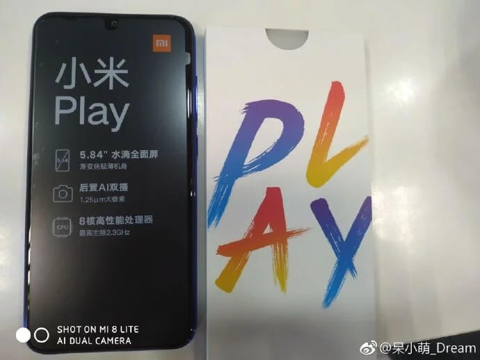 Игровой смартфон Xiaomi Play получит дешевый процессор MTK. Фото.
