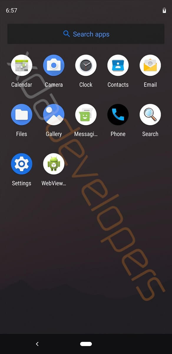 Первый взгляд на Android Q: тёмная тема, режим рабочего стола. Полноценная тёмная тема. Фото.
