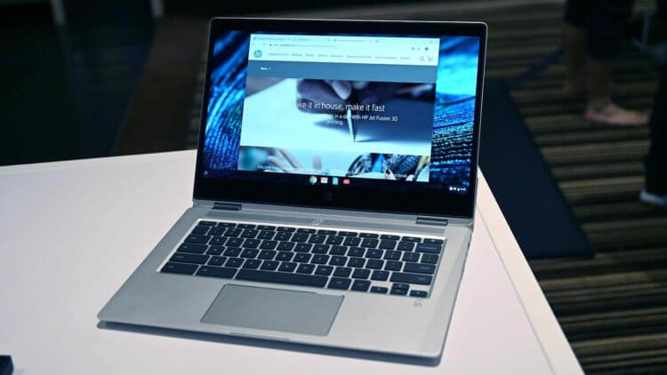 CES 2019: лучшие лэптопы на Chrome OS. HP Chromebook x360 14 G1. Фото.