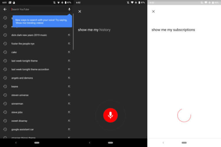 Google сделала голосовое управление в приложении YouTube для Android реально удобным. Фото.