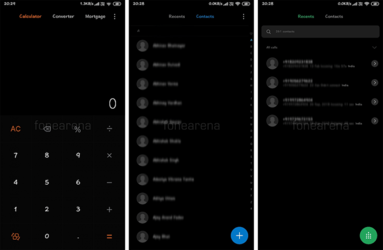 Xiaomi показала ночную тему для MIUI 10, и она ужасна. Фото.