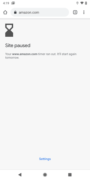 Android Q добавит в Chrome ограничитель использования. Как перестать сидеть в интернете. Фото.