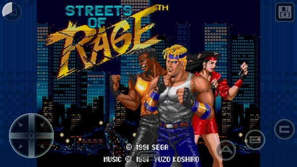 10 олдскульных игр для вашего Android-смартфона. 7. Streets of Rage Classic. Фото.