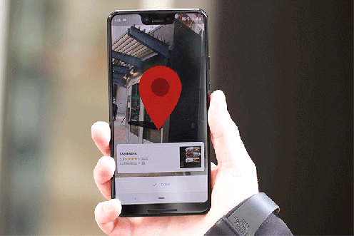 Google показала AR-режим для Google Maps. AR-режим в Google Maps. Фото.