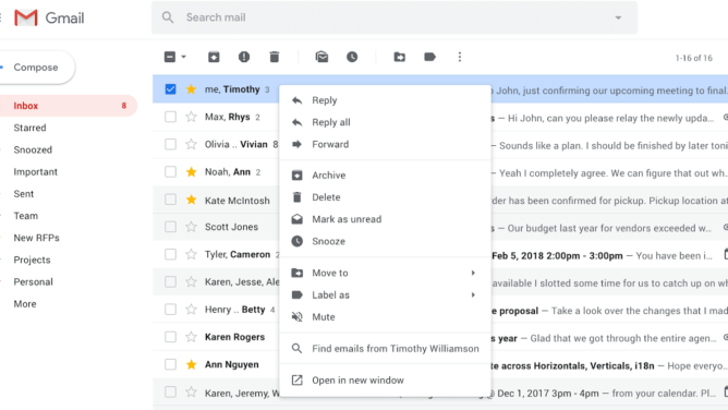 Google выпустила значимое обновление Gmail. Что нового? Обновление Gmail. Фото.
