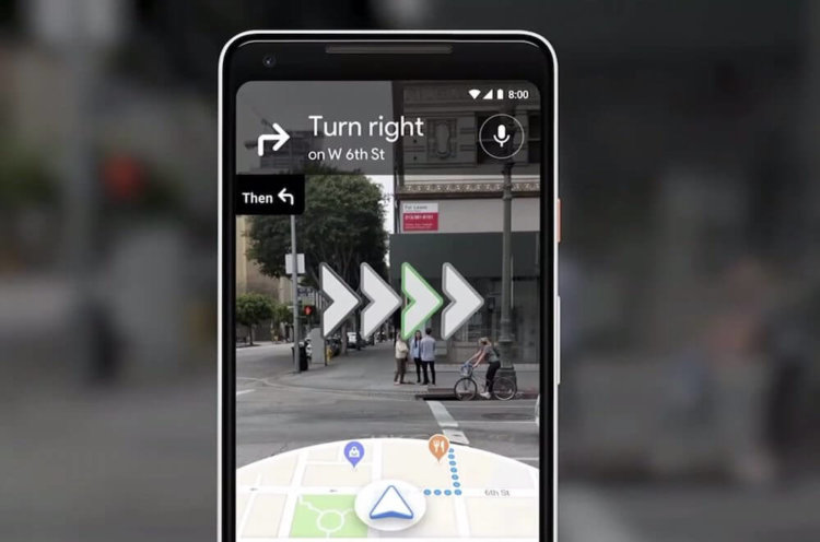 Google показала AR-режим для Google Maps
