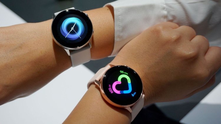 Galaxy Watch Active — новые часы от Samsung с функцией измерения кровяного давления. Фото.