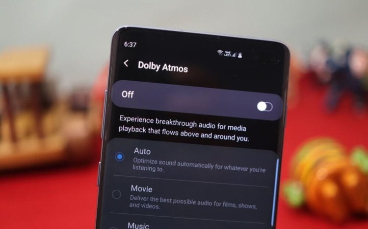 Как правильно настроить Samsung Galaxy S10 после покупки. Включите Dolby Atmos. Фото.