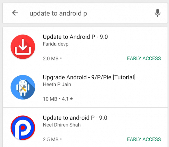 Google Play заполонили фальшивые приложения для обновления Android. Фото.