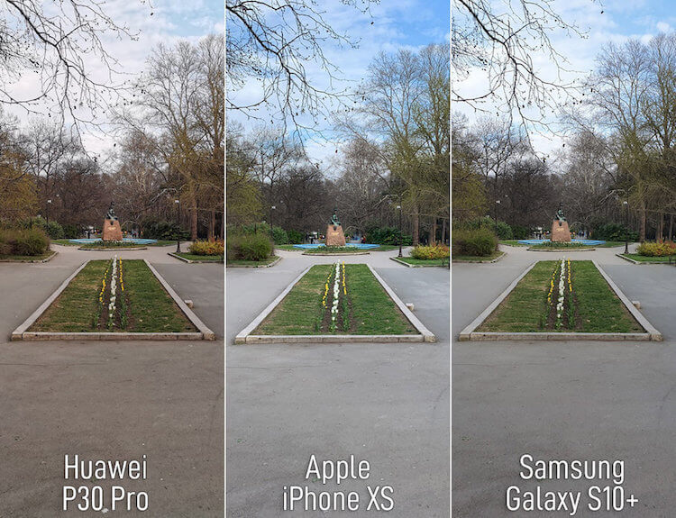 Что особенного в перископической камере Huawei P30 Pro в сравнении с Galaxy S10+ и iPhone XS. Обычная камера. Фото.