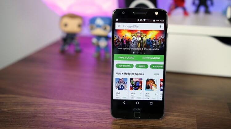 Google тестирует синхронную загрузку обновлений и другие новые функции Google Play. Фото.