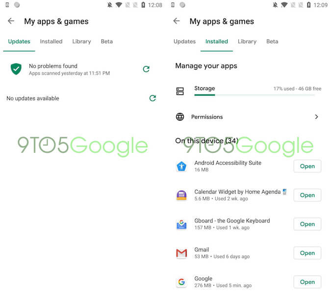Google провела редизайн Google Play, но скрыла его от пользователей. Обновление Google Play. Фото.