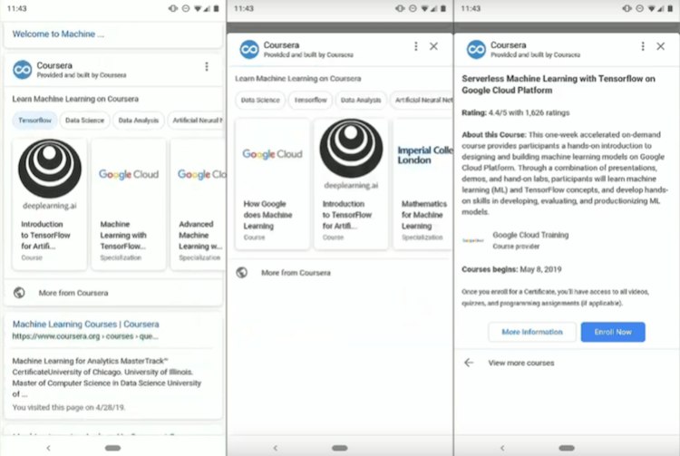 Google начала тестировать мини-приложения в Поиске и Google Assistant. Как упростить поиск в Google. Фото.