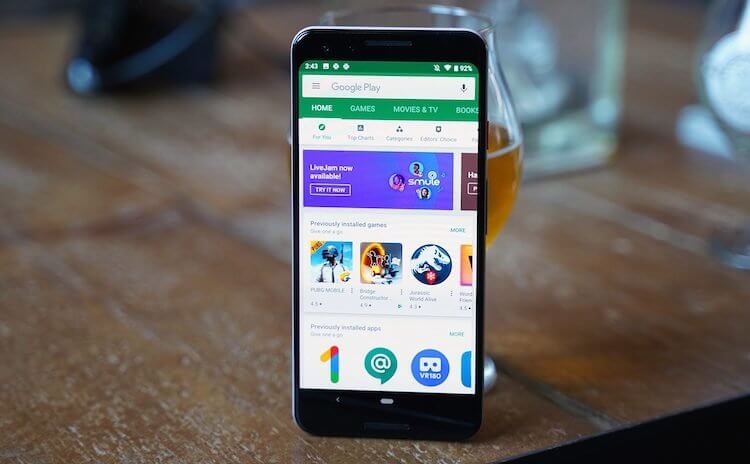 Google представила Google Play в новом дизайне. Как включить его у себя. Фото.