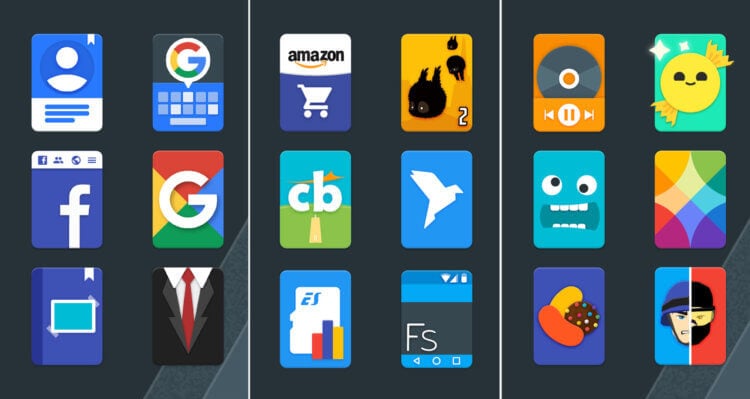 15 лучших паков иконок для Android. Verticons. Фото.