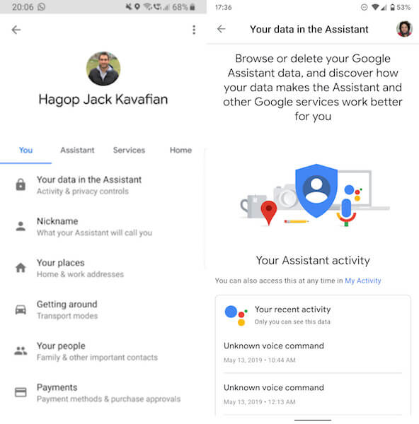 Google упростила контроль за данными в Google Assistant на Android. Как запретить Google Assistant собирать данные. Фото.